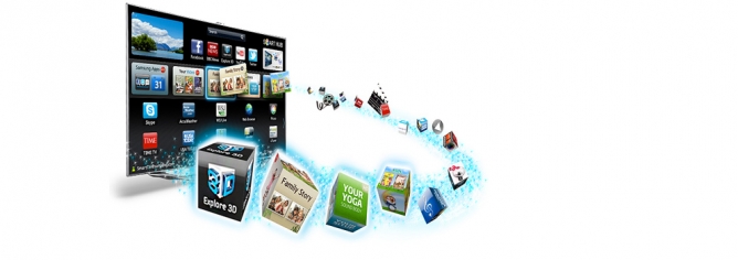 Samsung smart tv apps 3D smart hub 
